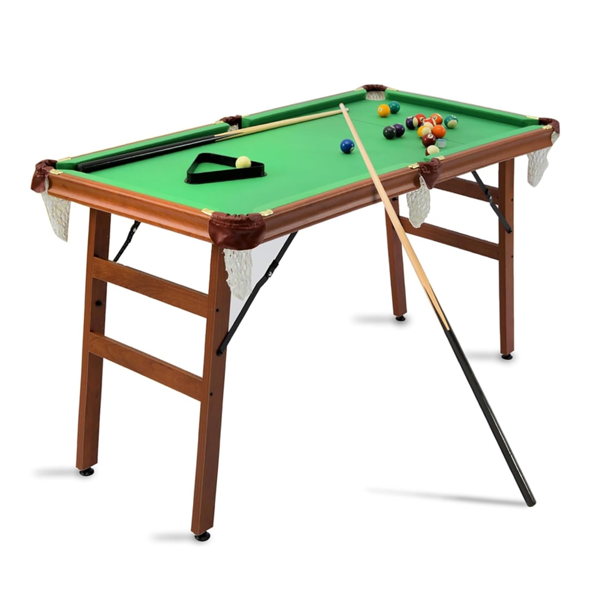 Table de Billard Pliable 140cm, Snooker Compact avec Accessoires