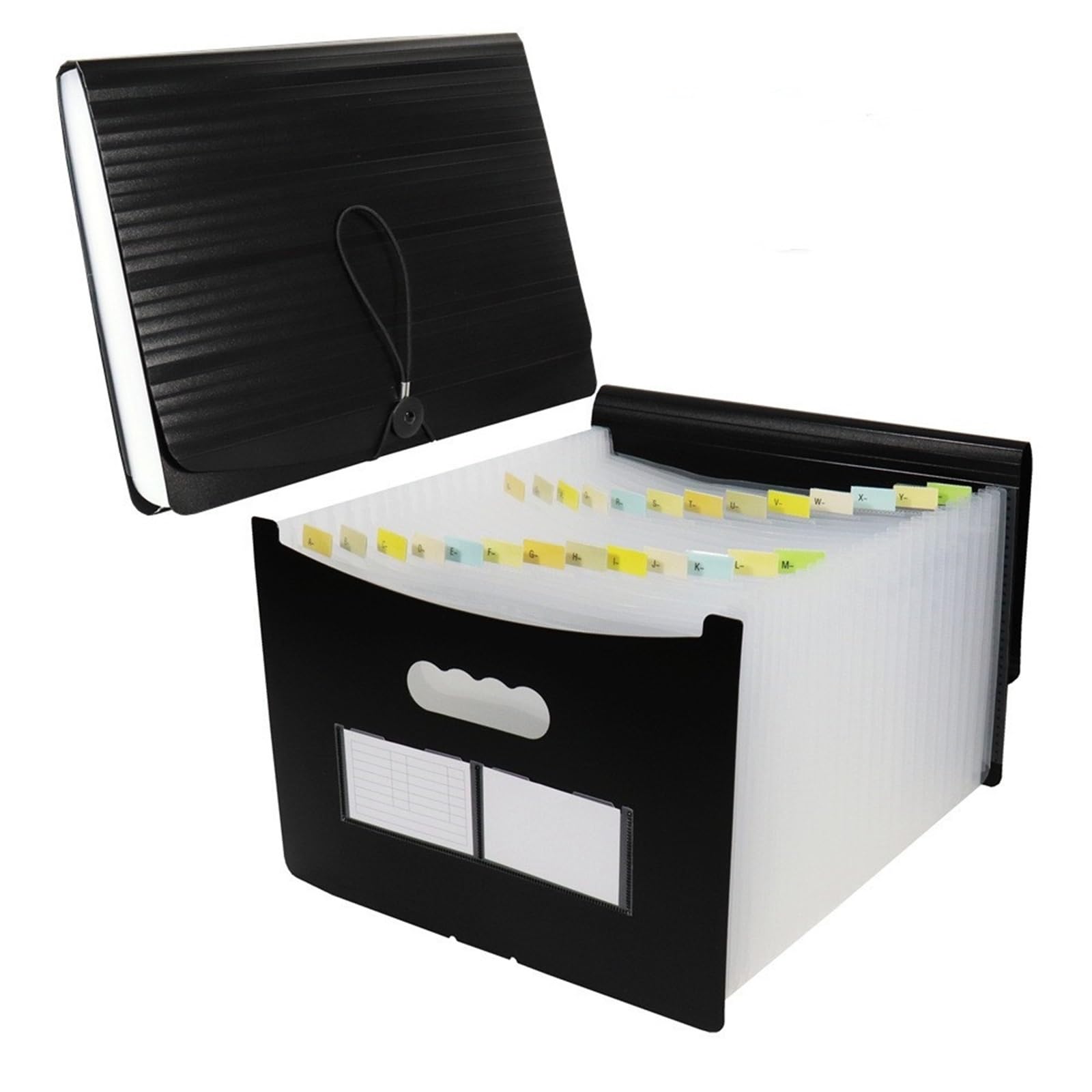 Carpeta Carpeta de pie retráctil Mini maletín Bolsa órgano expandible con tapa para Almacenamiento de Archivos