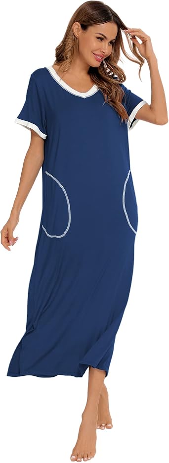 Long Nightgown Womens Pajama Dress 