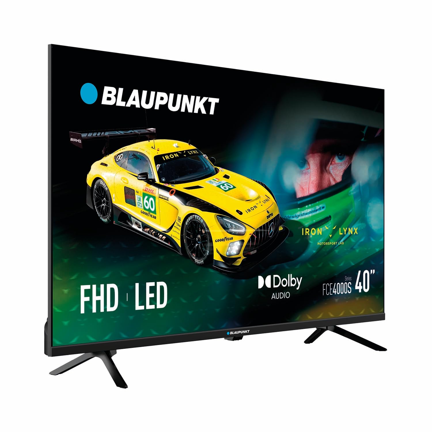 BLAUPUNKT TV 40" Full HD LED, No Smart, HDMI/USB, 40FCE4000S | Sintonizador DVB-S2/T2, Negro
