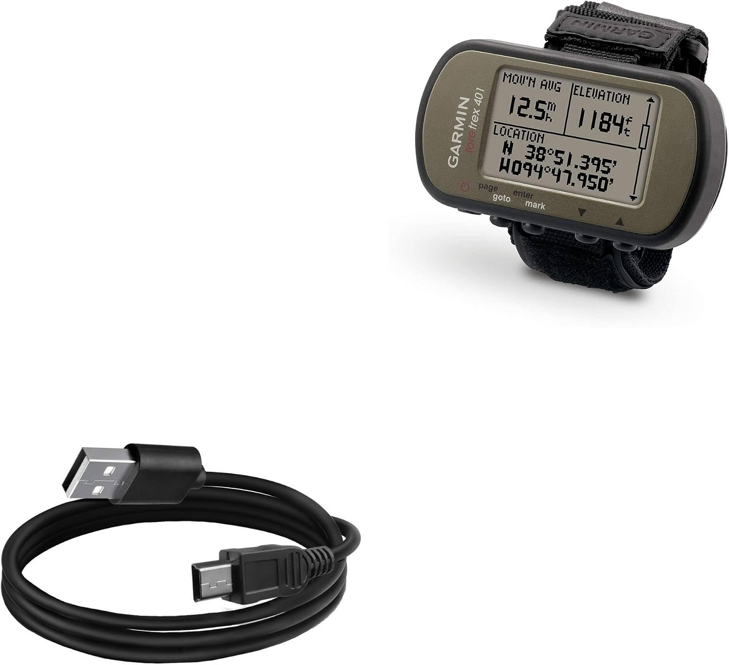 BoxWave Cable Compatible with Garmin Foretrex 401 - DirectSync Cable, Durable Charge and Sync