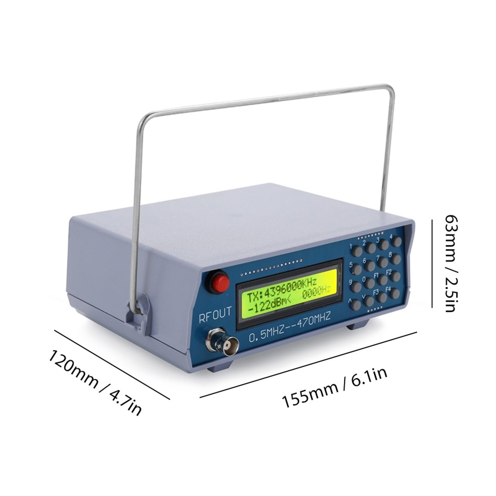 Generator sygnału 0,5 MHz-470 MHz RF Tester miernika do radia FM Walkie-talkie Debug Digital łAtwość Pomiaru
