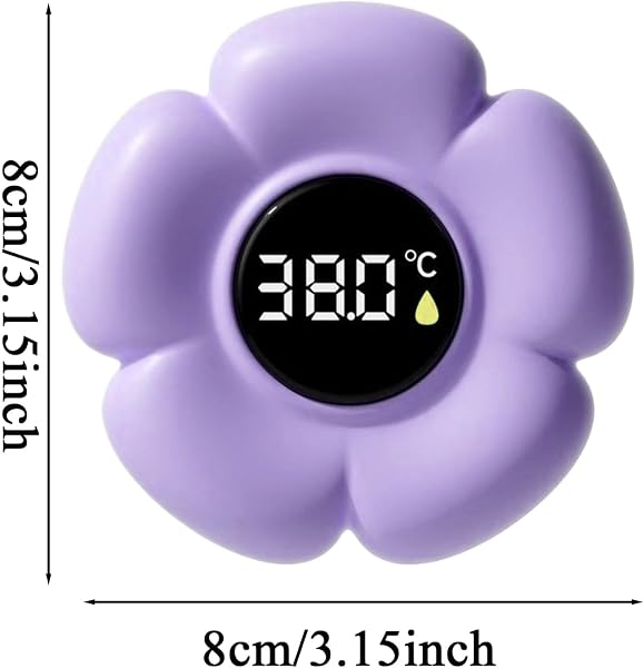 Termómetro de Baño Infantil,Sensor Digital Flotante de Alta Precisión | Termómetro Digital para Bañera Impermeable con Forma de Flor y Pantalla LED,Para Uso De Niños En El Hogar, Baño, Ducha Y Piscina - 5