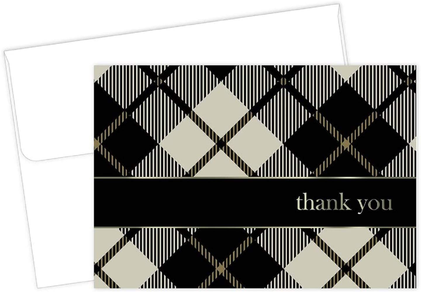 Great Papers! Lovely Lace - Tarjeta de agradecimiento y sobre (plegada)