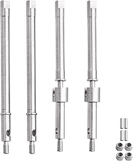 Hobbypark Drive Shaft Axle Front&Rear CVD Set for 1/24 Axial SCX24 Gladiator JLU Bronco C10 Deadbolt Upgrades Parts