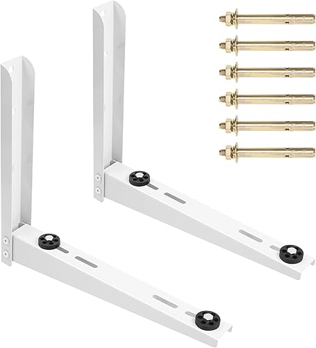 Della Soporte de montaje en pared dividido para 6000-12000 BTU, aire acondicionado sin conductos al aire libre, bombas de calor, soporte de montaje