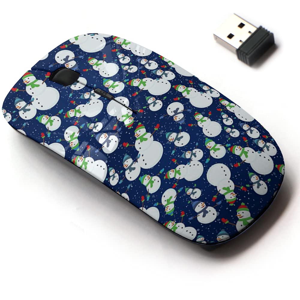 Computer Mouse Snowflake Customized Computer Mouse Cute 2.4G Wireless Mouse - Christmas Tree ...
