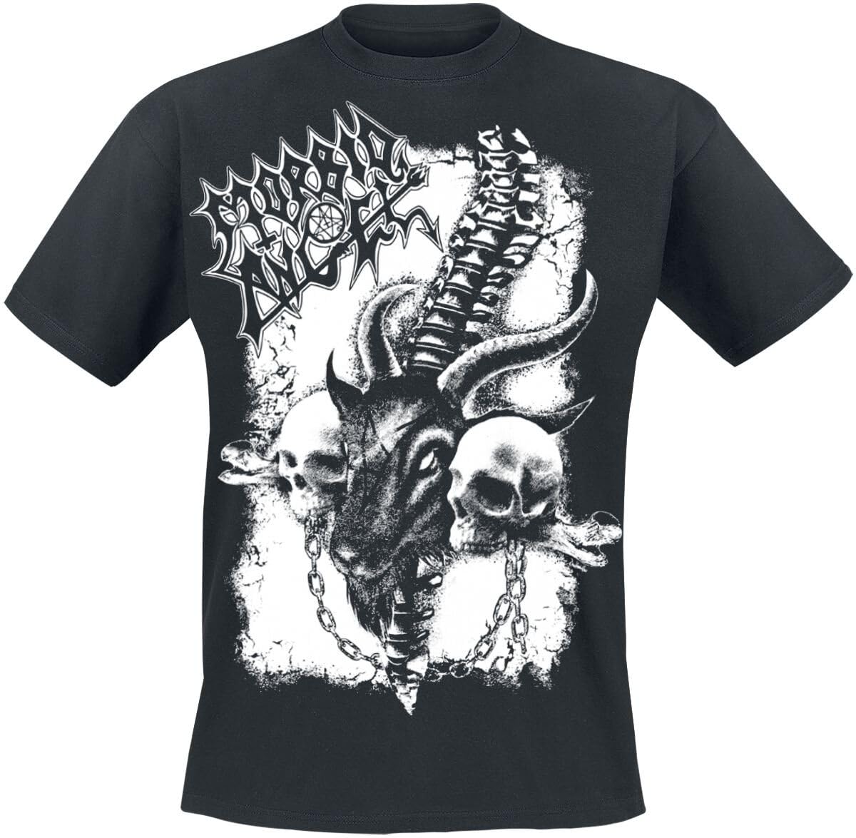 RAZAMATAZ Morbid Angel 'Goat' Black T-Shirt, Black, Medium