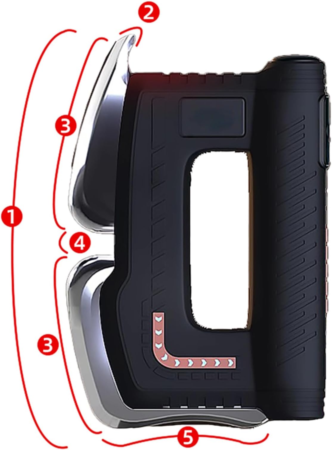 JHYLJSH Muscle Relaxation Electric Fascia Knife Multifunctional Massage Tool, Muscle Scraper Tool, Heated Scraper Massage Tool Applicable to The Whole Body