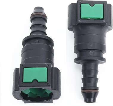 AC Performance Plastic Fuel Quick Connector Female 3/8" Tube to Male 5/16" Barb, Pack of 2
