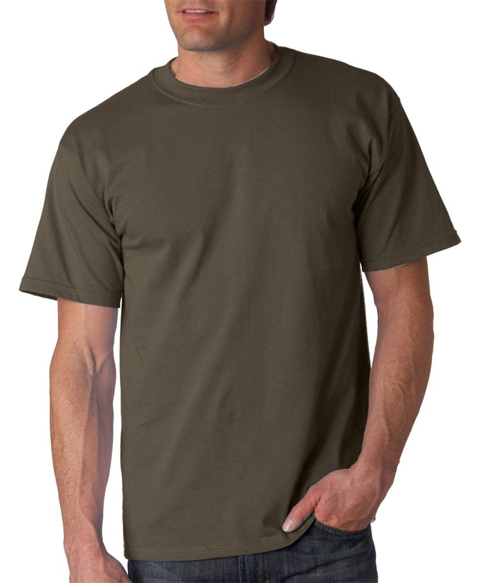 Gildan Men's Olive Ultra Cotton Short Sleeve T-Shirt (Xl) (Olive)