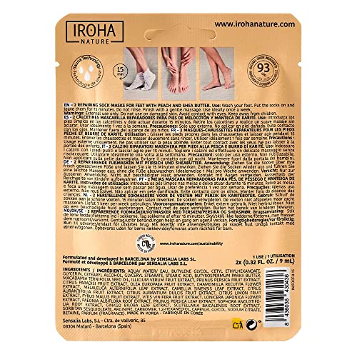 Iroha Intensive Treatment Foot Socks Peach Repairing #TOP1
