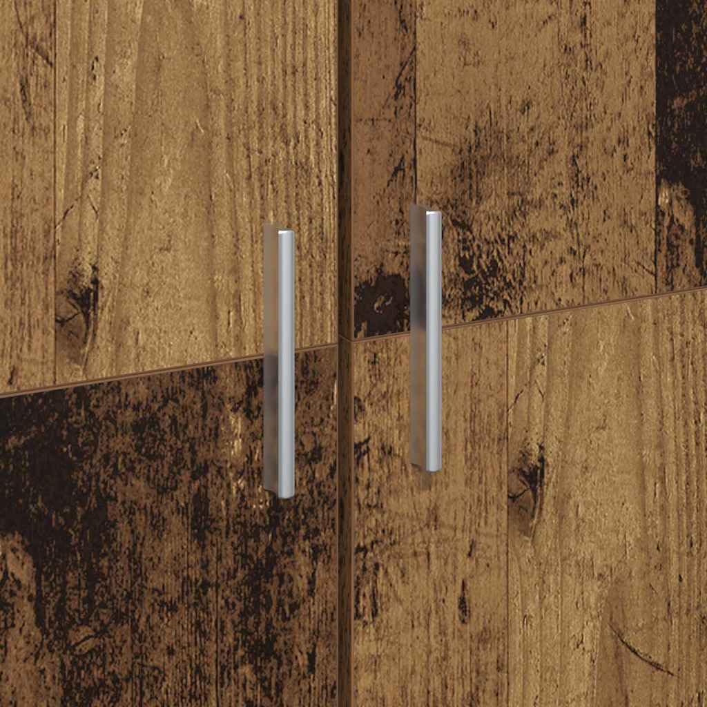 vidaXL Alto Mobile Legno Vecchio 60 x 35 x 180 cm Legno Multistrato, Ampio Spazio, Moderno Mobile Alto, arredo in Legno, Design Elegante, organizza la Stanza, unità alla Moda
