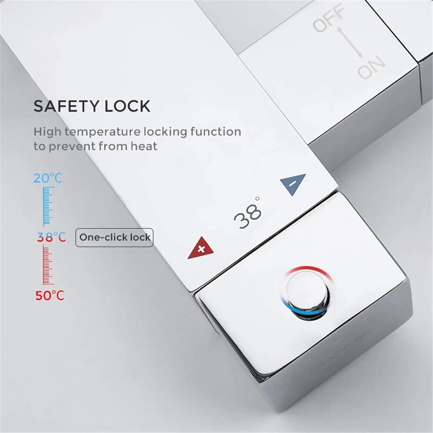 Thermostatic Bidet Faucet Solid Brass Function Square Hand Shower Head Tap Crane 90 Degree Switch Mixer Tap Shower Bidet,Chrome (Color : Chrome)