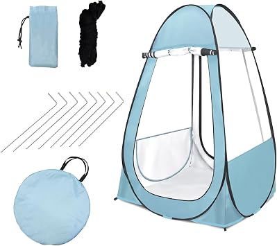 Pop Up Tents, Clear View Sports Camp Tent, Instant Transparent Pod Rainproof Bubble Sun Shelter Canopy- Windproof Rain for Outdoor Sports, Football, Fishing, Beach 39.37 * 39.37 * 64.56