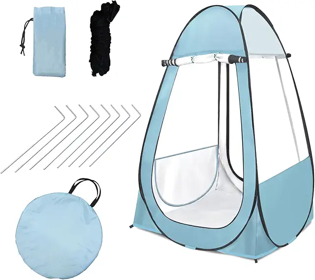 Portable Pop-Up Clear Sports Tent - Instant Setup Waterproof PVC Shelter