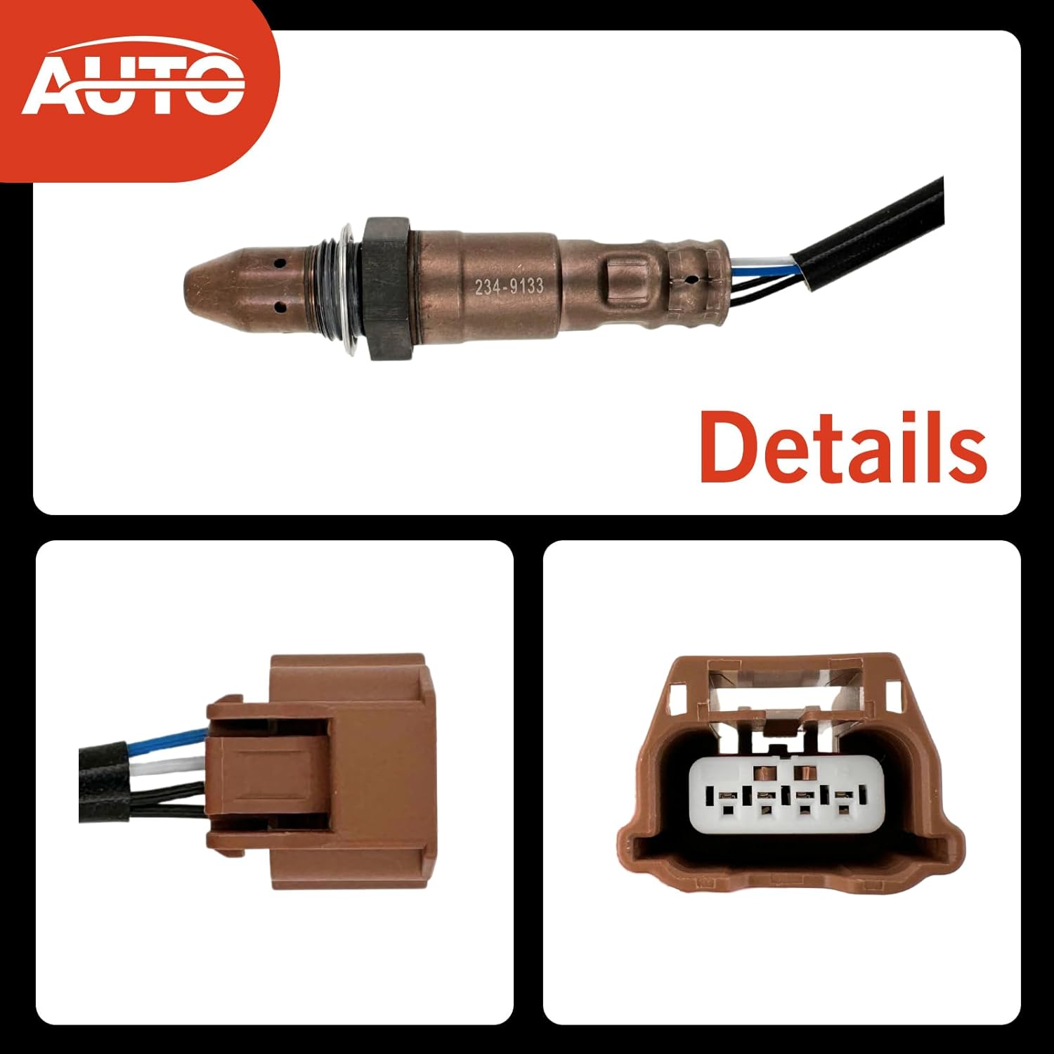 Oxygen Sensor 234-9133 Upstream Air Fuel Ratio O2 Sensor Compatible with Nissan Altima 2.5L l4 QR25DE 2013-2015 Nissan Versa Note 1.6L HR16DE 2017-2018 Replace 22693-3TA0A 22693-3TA0B