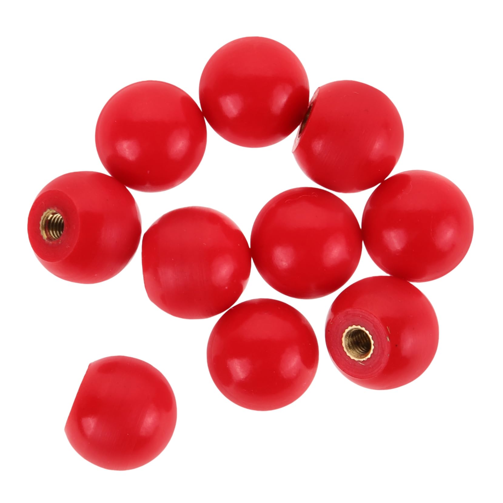 Veemoon Metal Handle for Lathe 10pcs Round Handles Revolving Knob for DIY Projects