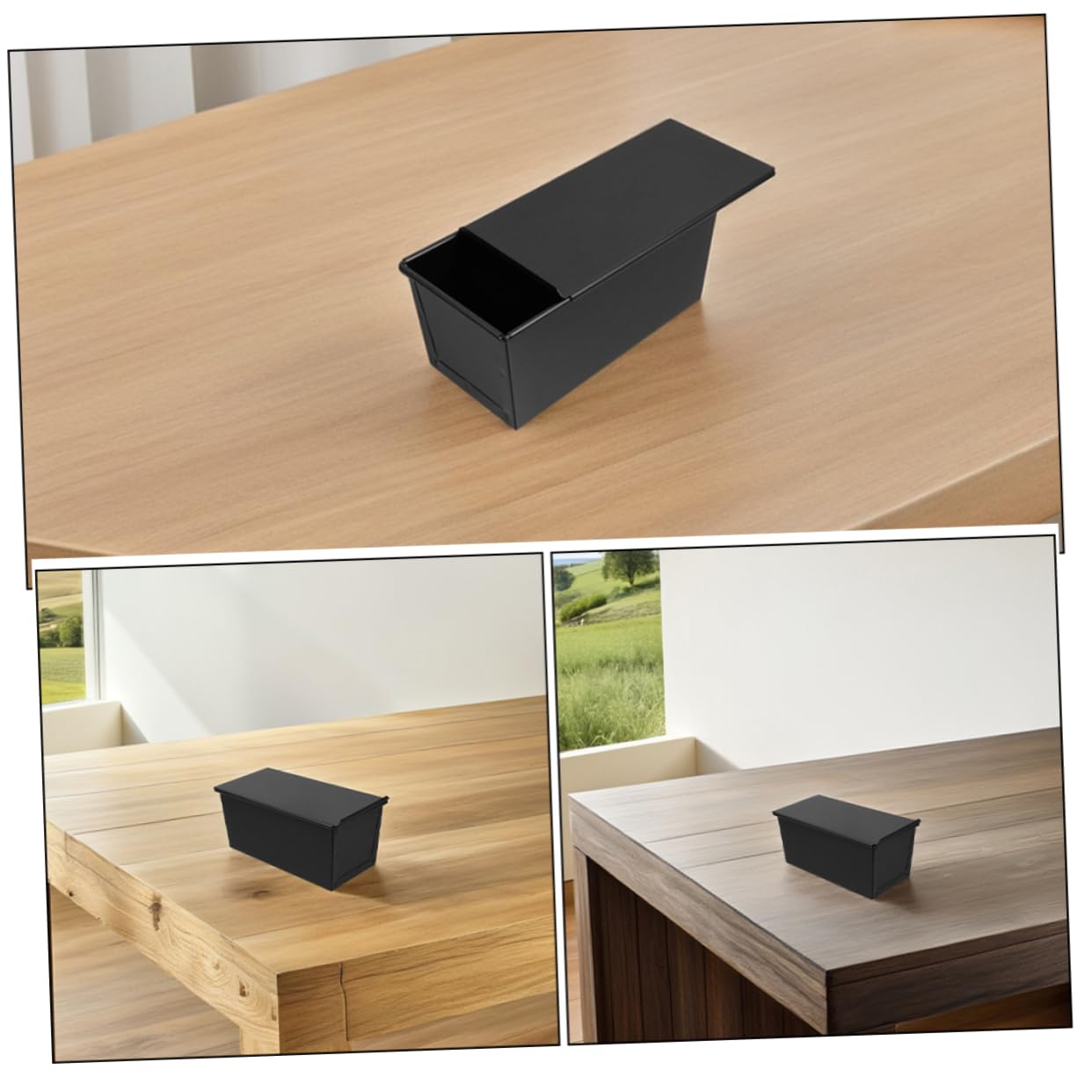 VALICLUD Moule à Pain Avec Couvercle Pour Sandwichs Faits Maison Moule à Pain Grillé Pour Four Accessoires De Pâtisserie