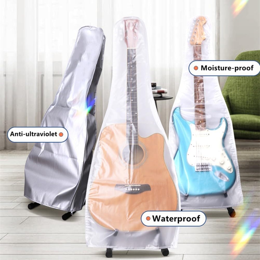 Besttoolifes Housse de protection étanche pour guitare électrique et acoustique, en PVC