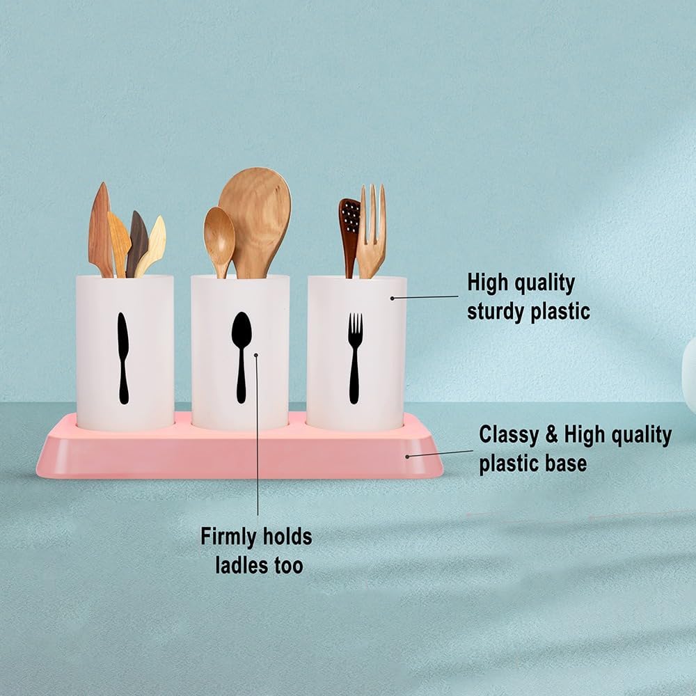 Plastic Cutlery Stand/Organizer for Kitchen | Premium Export Quality Spoon