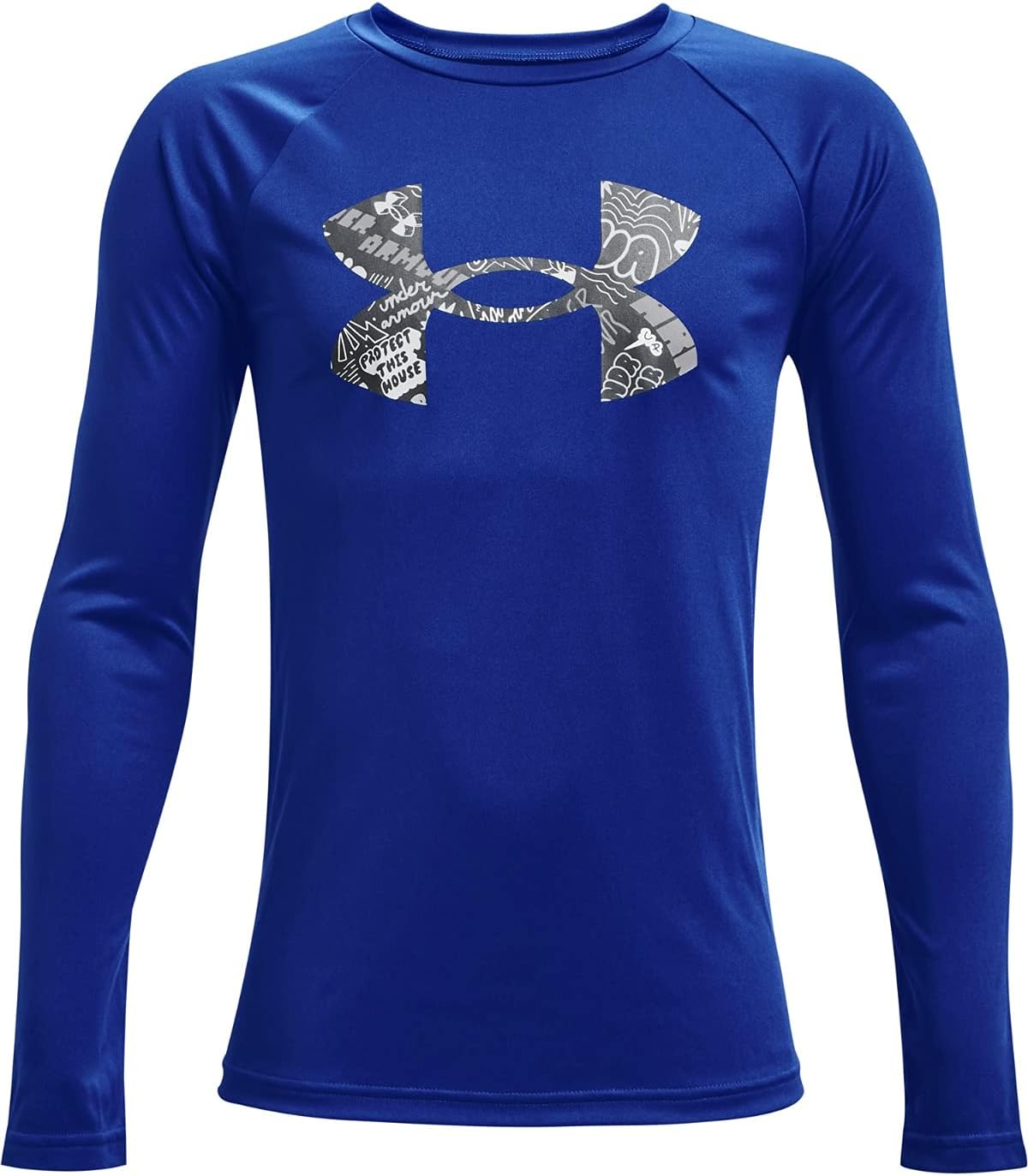 Under Armour Boys Tech Logo Fill Long-Sleeve T-Shirt