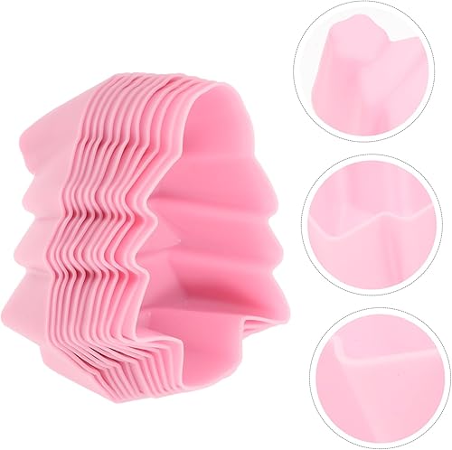 Miniatura 8 de Abaodam 36 Pcs Cake Mold Jelly Mold Cake Making Mold Sugar Molds Non-stick Mold Muffin Cup Ballet Cake Topper Baking Mold Bakery Mold Potato Chip