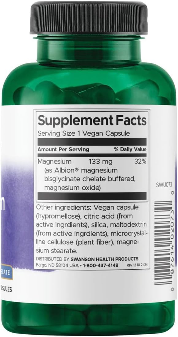 Albion Chelated Magnesium 133 mg 90 Caps