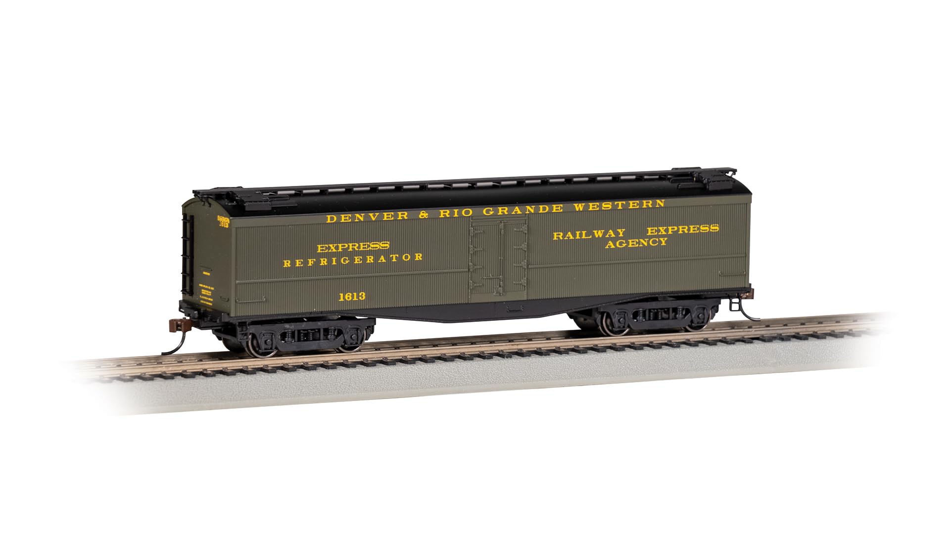 Wagon Miniature HO Express Reefer Denver Rio Grande Bachmann Trains 1613