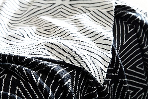 100% Cotton Throw Blanket, Stylish While Classic Pattern, Natural Soft & Cozy Throws For Bed Couch/Sofa/Bed/Picnic #TOP3