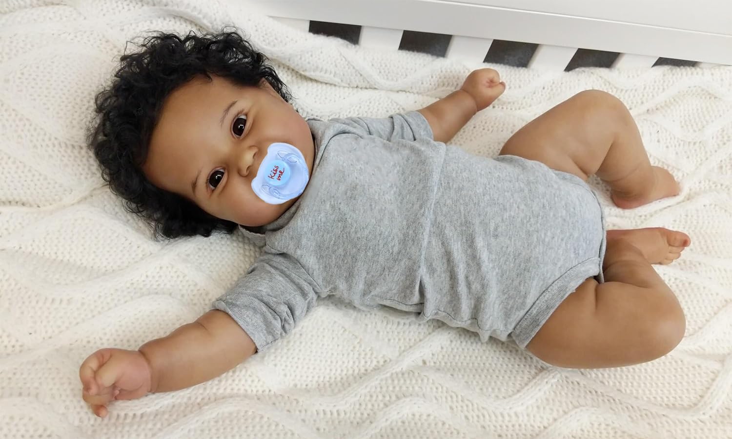 Amazon.com: KOKOMANDY Lifelike Reborn Baby Dolls Black Boy 24 inch 