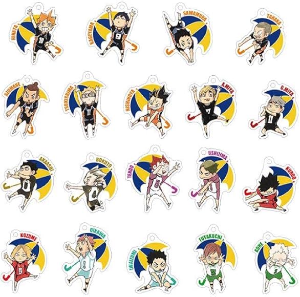 ジャンプハイキュー‼︎アンブレラチャームコレクション第1弾1セット全