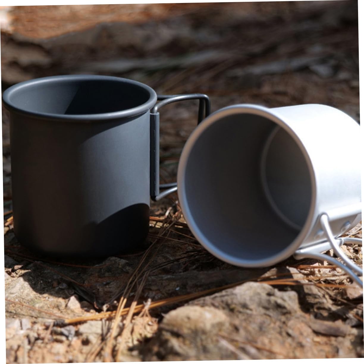 OSOLADY 1Pc Portable Alloy Camping Cup Lightweight Water Mug for Outdoor Activities for Hiking and to Clean and Store Present for Adventurers
