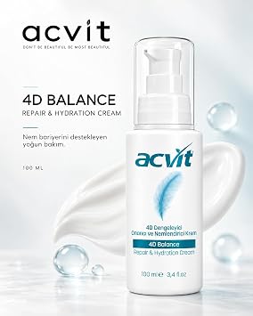 Acvit Yenileyici- Onarıcı ve Nemlendirici Bakım Kremi – 8 Boyutlu 4D Balance Repair & Hydration Cream – 100 ml
