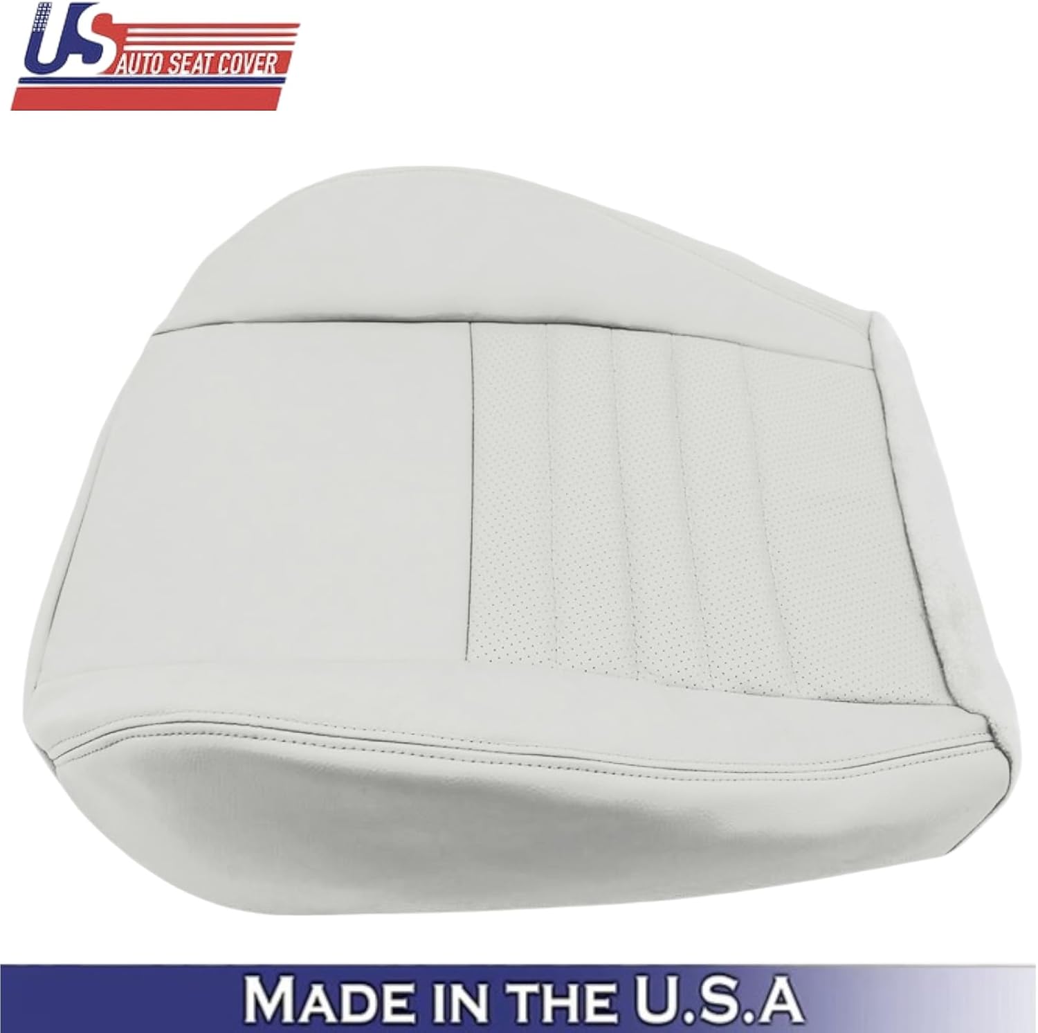 US Auto Seat Cover 1999-2004 fits Ford Mustang GT Genuine Leather Front Seat Covers Ox fits Ford White