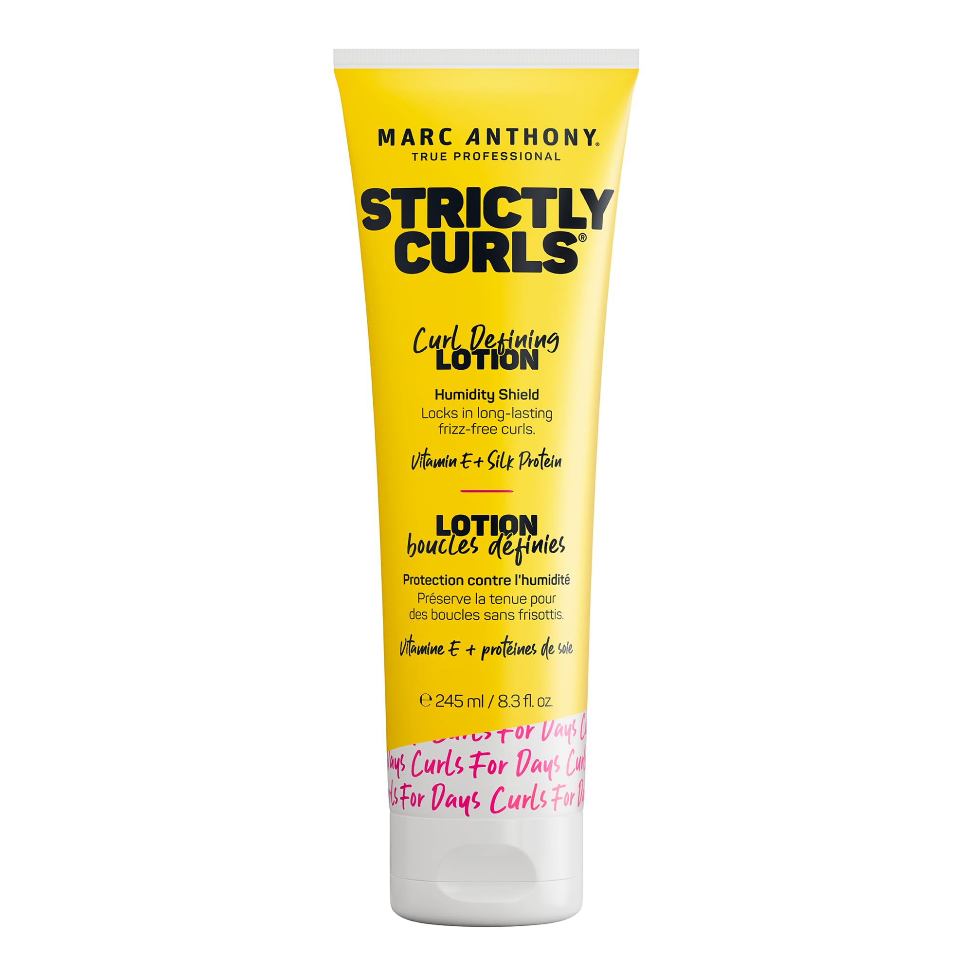Marc Anthony Curl Defining Hair Styling Lotion for Curly Hair, Strictly Curls - Long Lasting Moisturizing Lightweight Gel for Maximum Curl Definition, Bounce & Shine - Styling Product Reduces Frizz