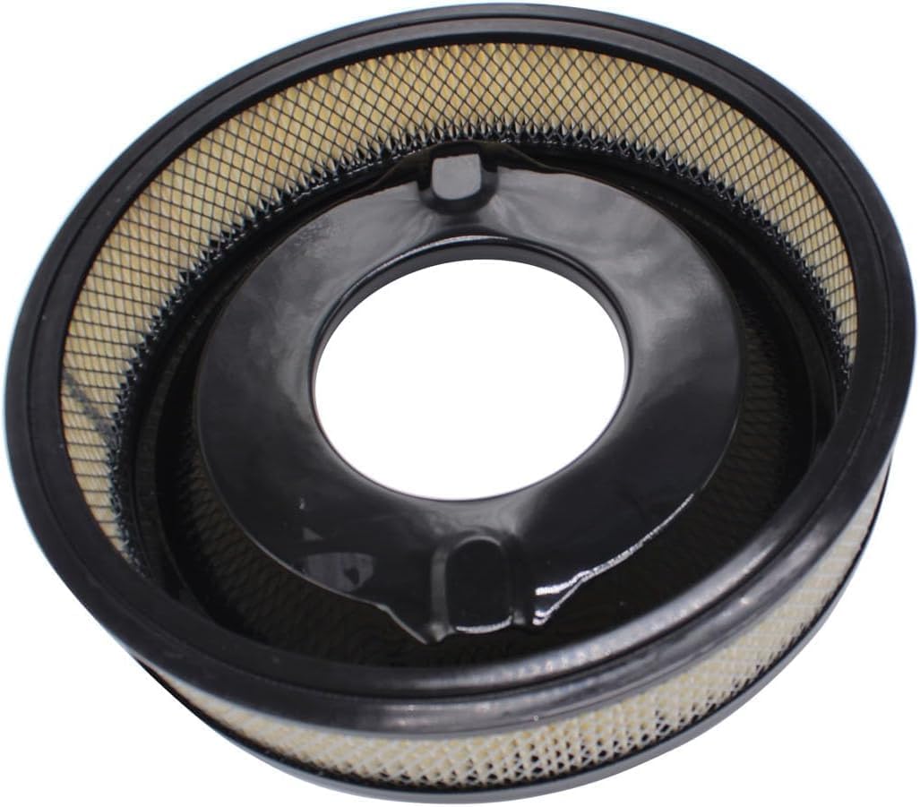 14" Air Cleaner Filter Assembly Kit Black Polished Full Finned Compatible with Chevy Ford SBC BBC (Black)