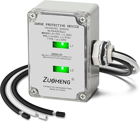 HVAC Surge Protector, Zuomeng 120/240VAC Universal Air Conditioner Surge Protective