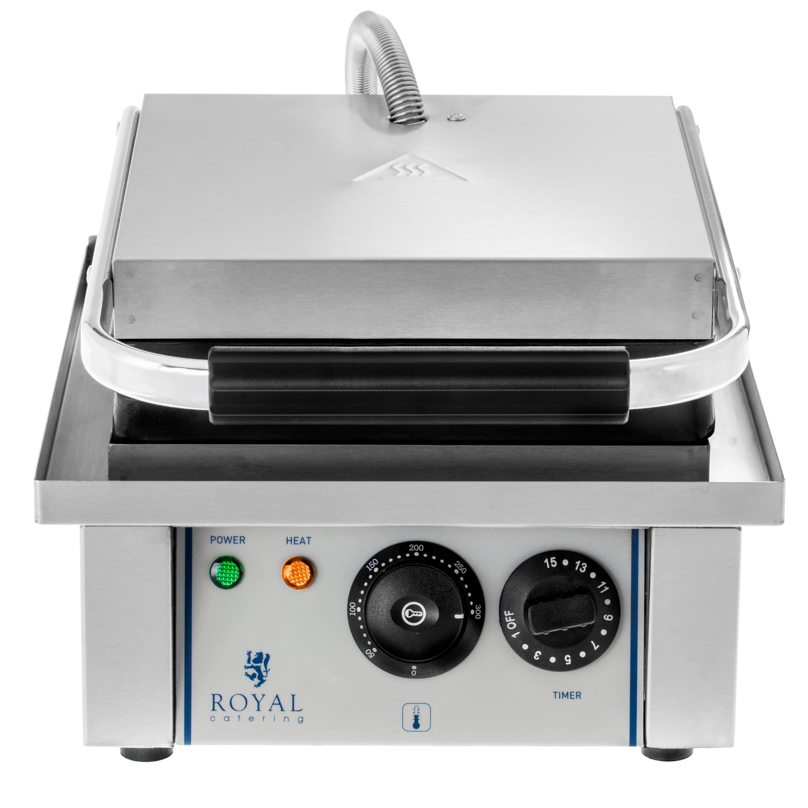 Royal Catering Gofrera Eléctrica RCWM-2000-E (Tiempo de calentamiento reducido, Regulación de la temperatura de 50 a 300 °C, 2.000 W)
