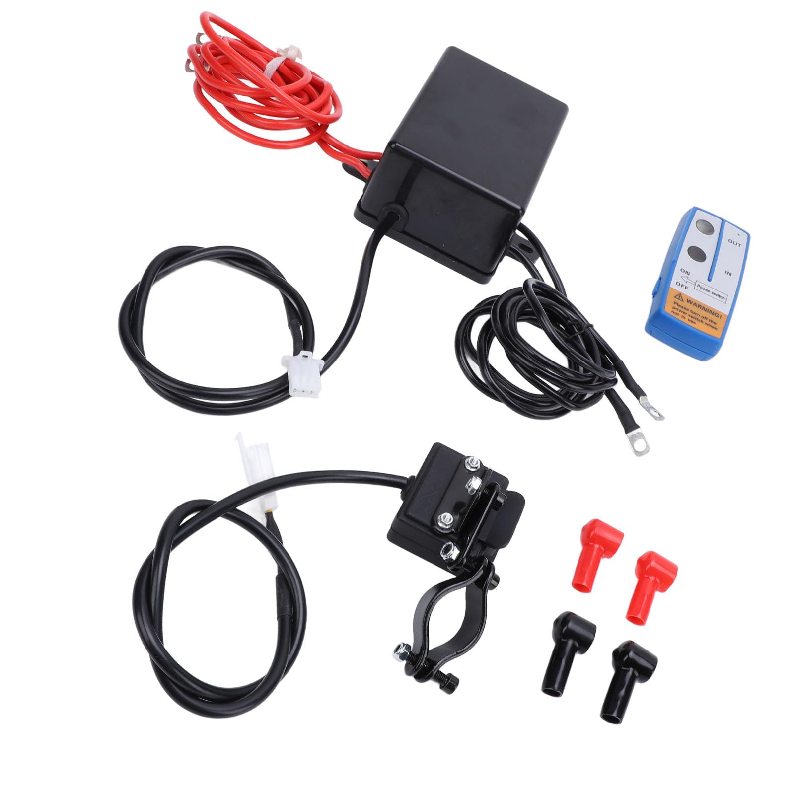 Kit de Télécommande de Treuil sans Fil DC12 V, Contrôleur de Treuil Universel, Kits de Télécommande avec Système de Double Contrôle, Idéal pour Camion de 2 000 à 4 500 LB, Véhicule