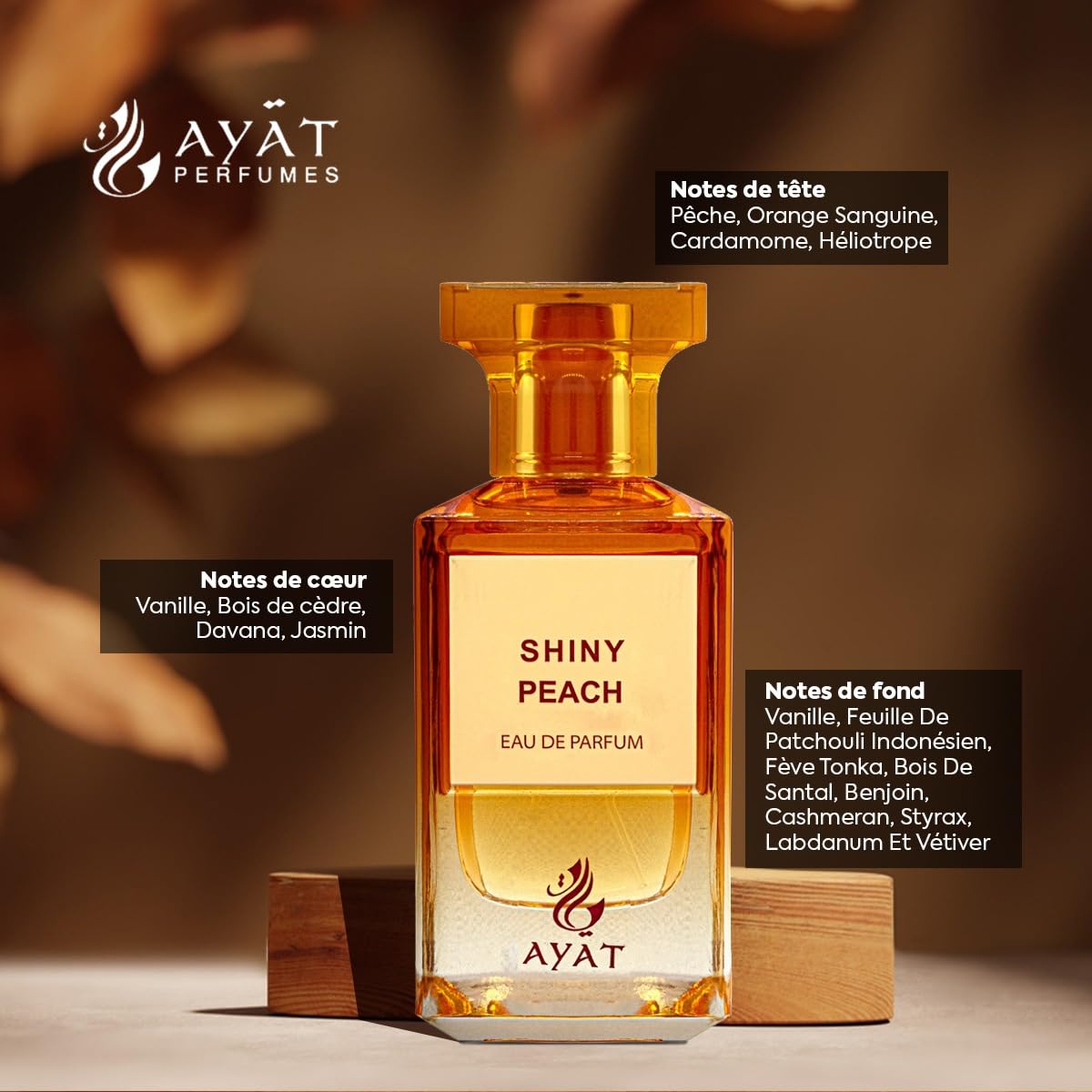AYAT PERFUMES Zestaw 2 perfum - Woda perfumowana Amalfi Neroli & Shiny Peach - 2 x 80 ml - Mieszane - orientalne perfumy Dubaju - Długotrwałe - Pomysł na prezent
