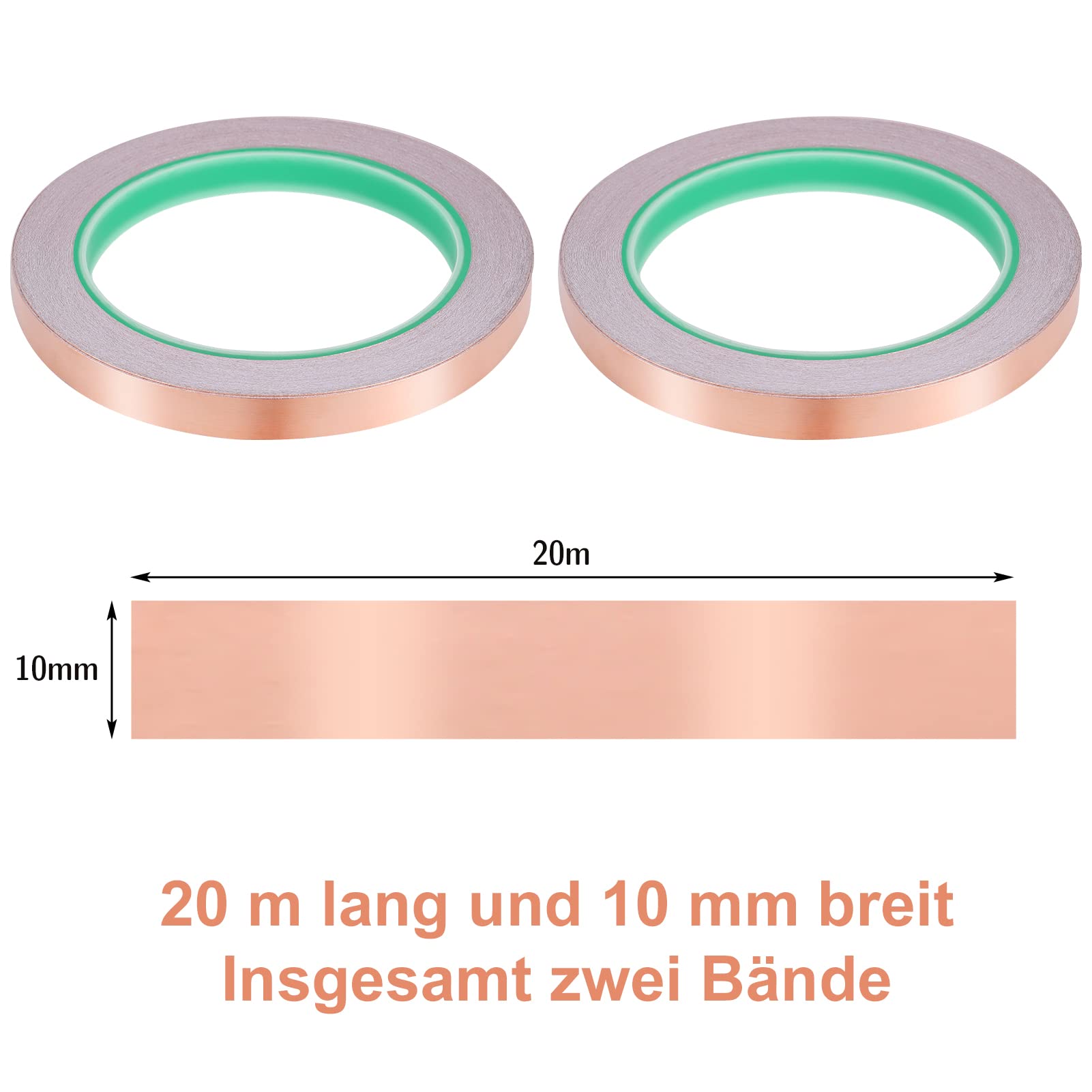 10 M Di Nastro Di Rame Contro Lumache, Larghezza 12,7 Cm, Protezione Lumache Per - Foto 6