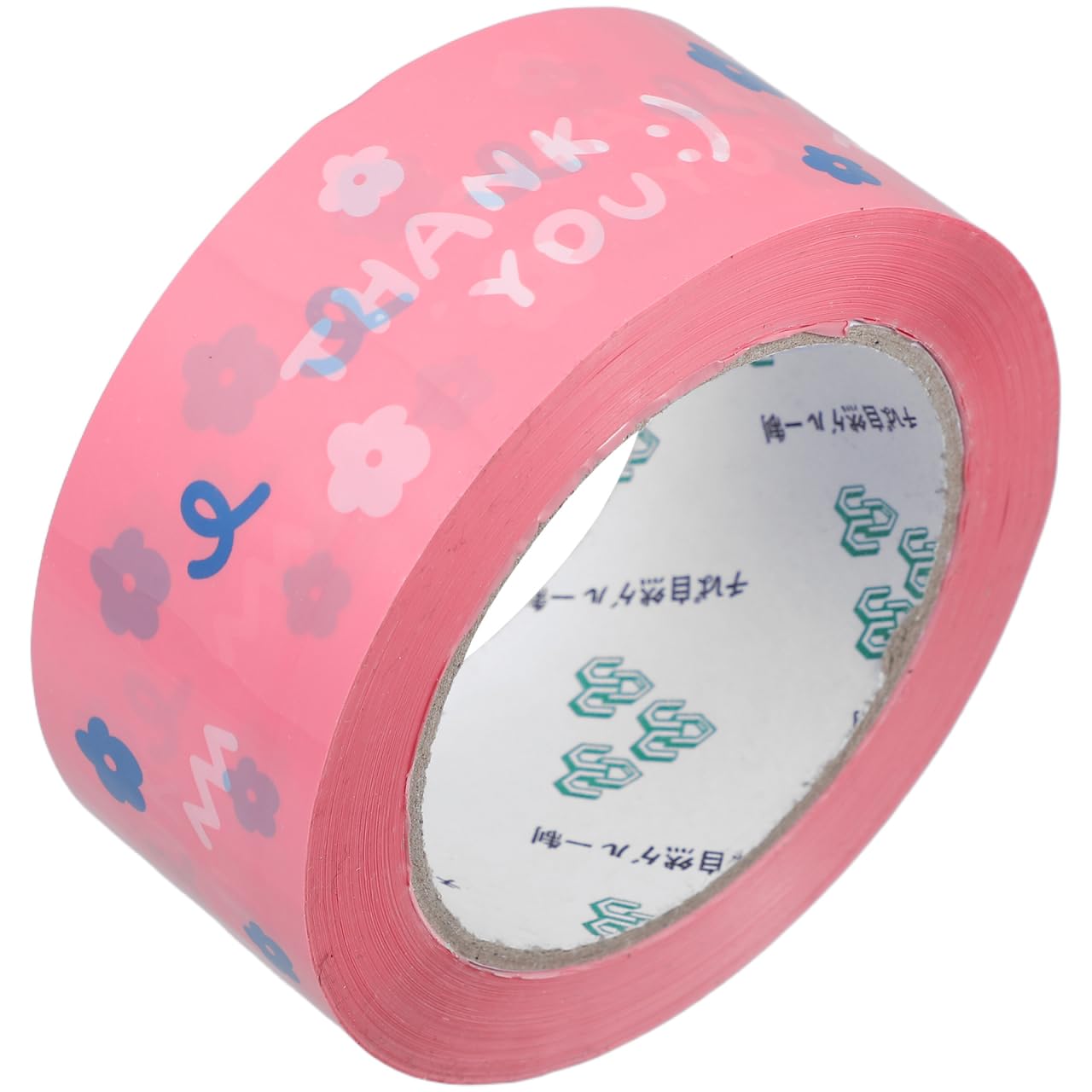 Gatuida Thanks Tape Clear Duct Tape Clear Tape Pink Stickers Thank You Tape Packing Tape Sealing Takeout Carton Decorative Sealing Tape for Shipping Thank You Sticker Small and Bopp