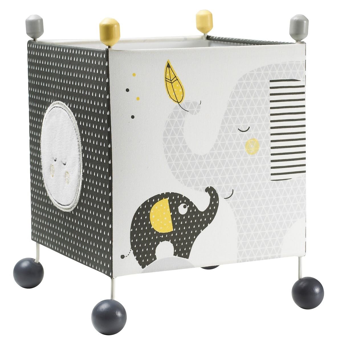 Sauthon Luminaire Enfant à Poser en Coton Gris