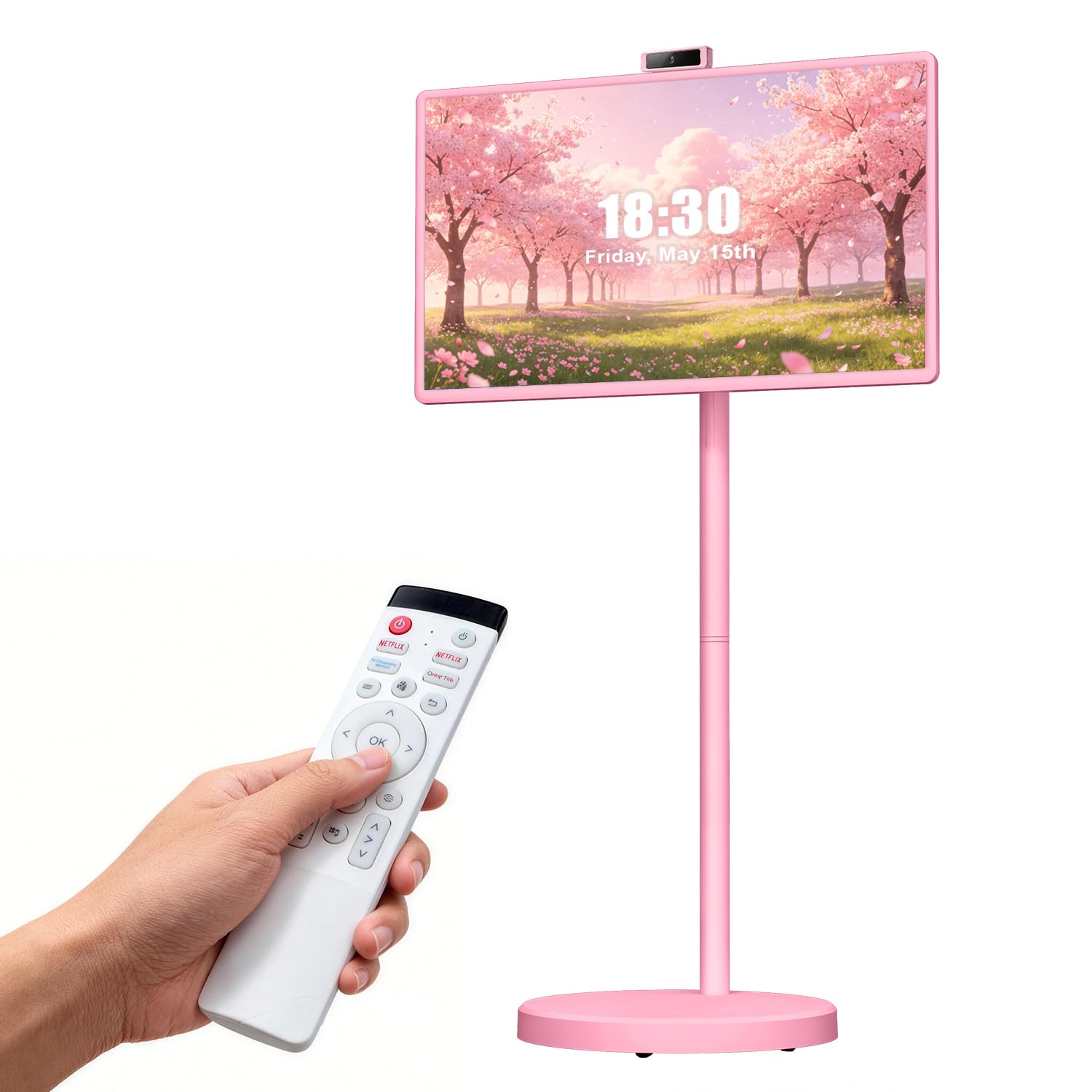 Amazon.com: VLH 32″ FHD Smart Portable Tv on Wheels, Touch Screen