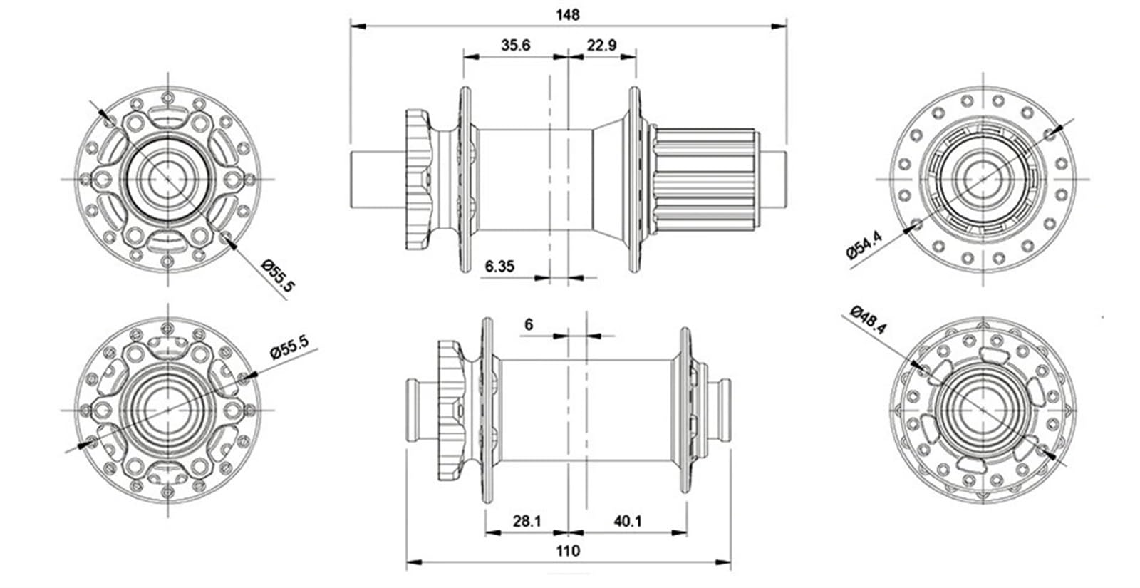 Piasty rowerowe M370 28 otworów 6 śrub hamulce tarczowe J Bend szprychy uszczelnione łożyska 36T grzechotka HG XD MS typ piasty standardowa Boost