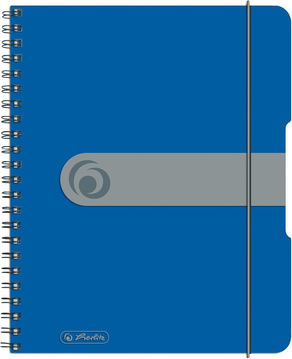 Herlitz to go 11293750 Spiral-Bound Notepad A5 Pack of 2 Wood-Free Paper 80 Pages Blue