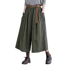 Gaucho Pants for Women Cropped Pleated Wide Leg Summer Palazzo Bottoms Casual Drawstring Culottes Loose Lounge with Pockets