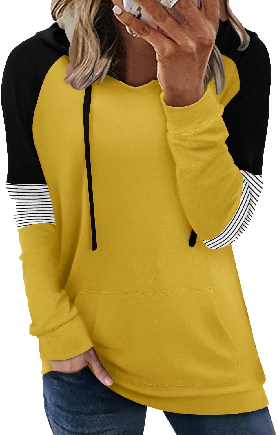 onlypuff Women’s Pullover Hoodies Teen Girls Trendy Fall Fashion Tops Hooded Sweatshirts