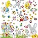 9 Fogli Adesivi Pasquali Decorazione Murale Di Pasqua Coniglietto Uovo Adesivo Fai Da Te Decalcomanie Autoadesive Per Frigorifero Finestra Valigia Decorazioni Per Feste Di Pasqua(colla Rimovibile)